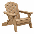 Fauteuil Adirondack 97 x 80 x 92 cm en bois marron pour extérieur style classique