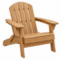 Fauteuil de jardin Adirondack 98 x 80 x 95 cm en bois naturel avec accoudoirs